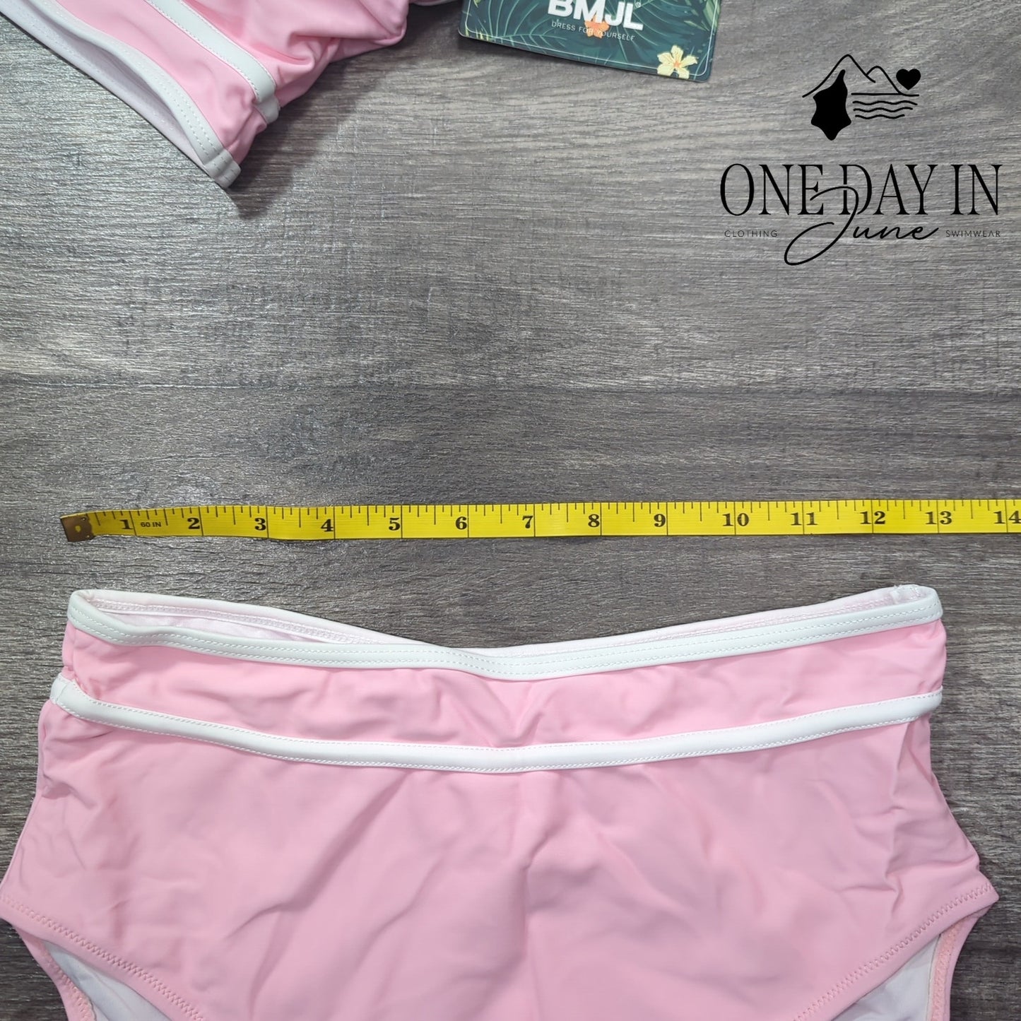 Blooming Jelly Crop High Waist Bikini Swimsuit Size M