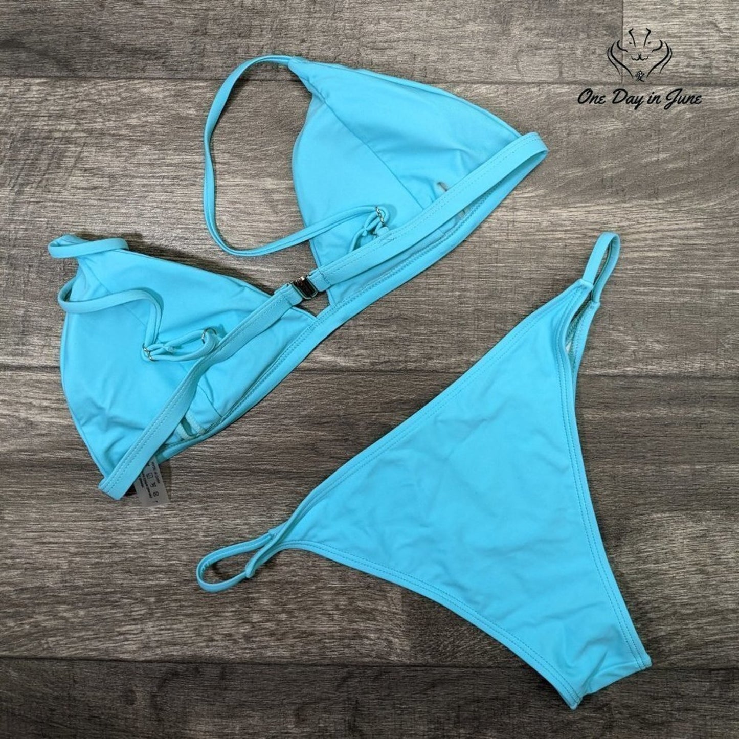 Amzbrly Padded Triangle Bikini Swimsuit Size L