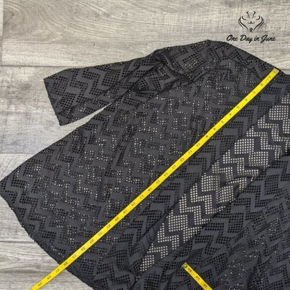 Southern Lady Women's Long Sleeve See Through Cover Up Shawl Top Size 4