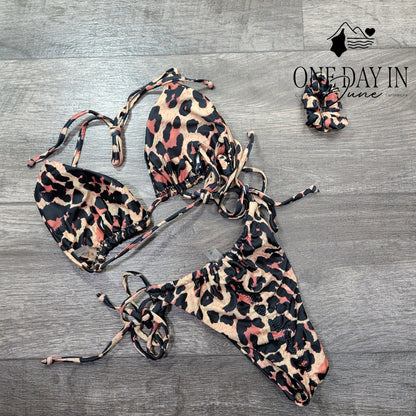 Suuksess Adjustable Triangle Cheeky Bikini Swimsuit Size M