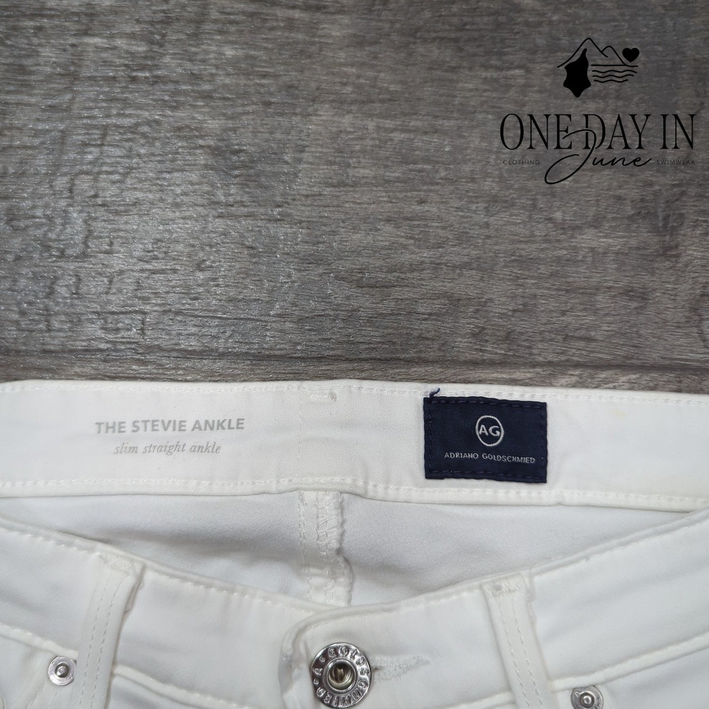 AG Adriano Goldschmied The Stevie Ankle Slim Straight Jeans Size 25 (2)