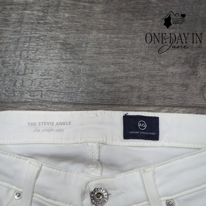 AG Adriano Goldschmied The Stevie Ankle Slim Straight Jeans Size 25 (2)