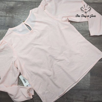 Liz Claiborne Long Sleeve Striped Top Size S