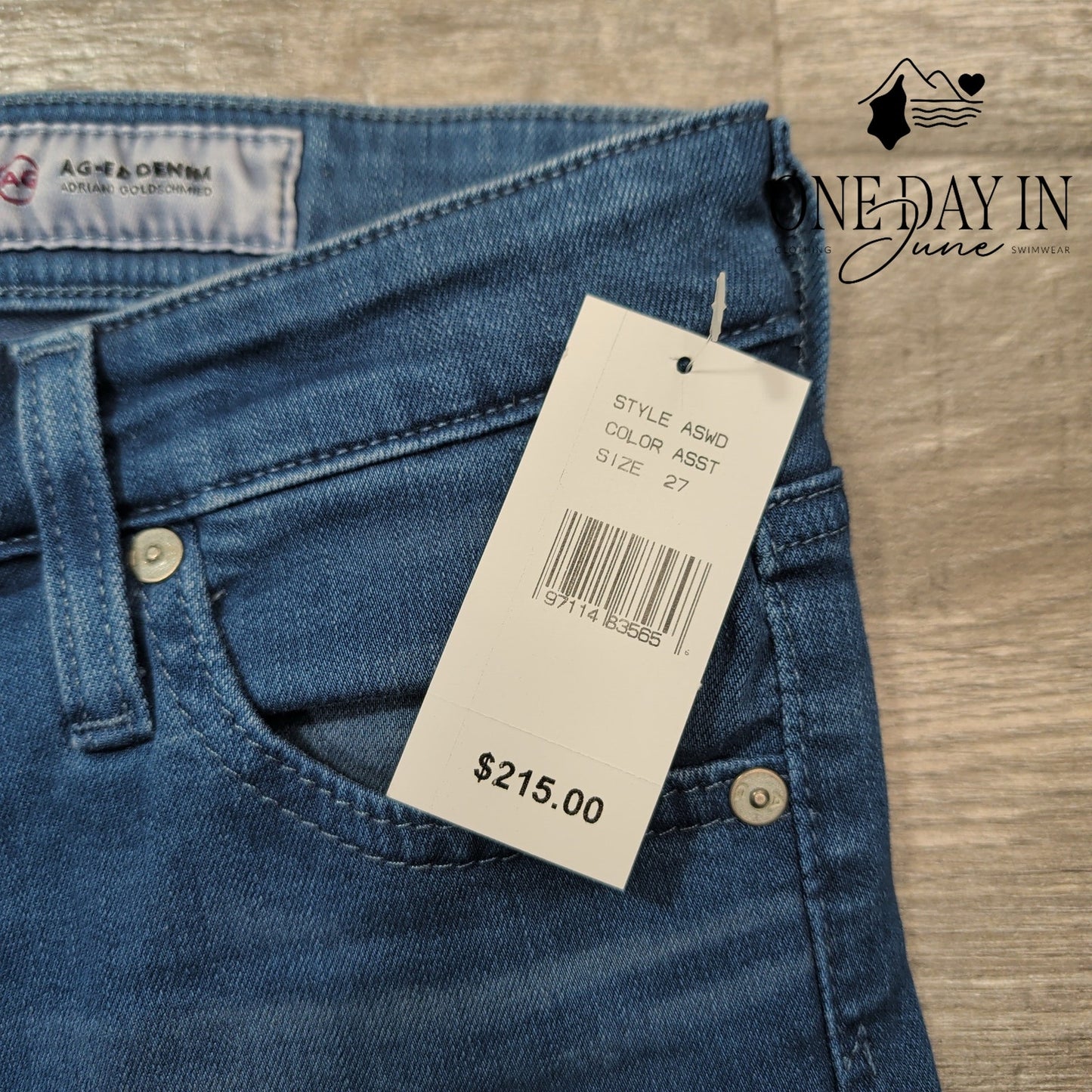 AG Adriano Goldschmied Farrah Skinny HighRise Blue Stretch Jeans NWT Size 4 (27)