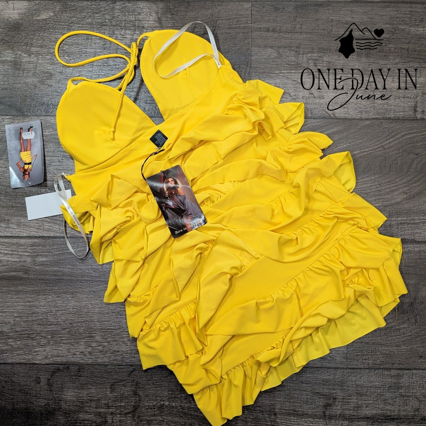 Born In Hollywood Tiered Mini Dress Size L