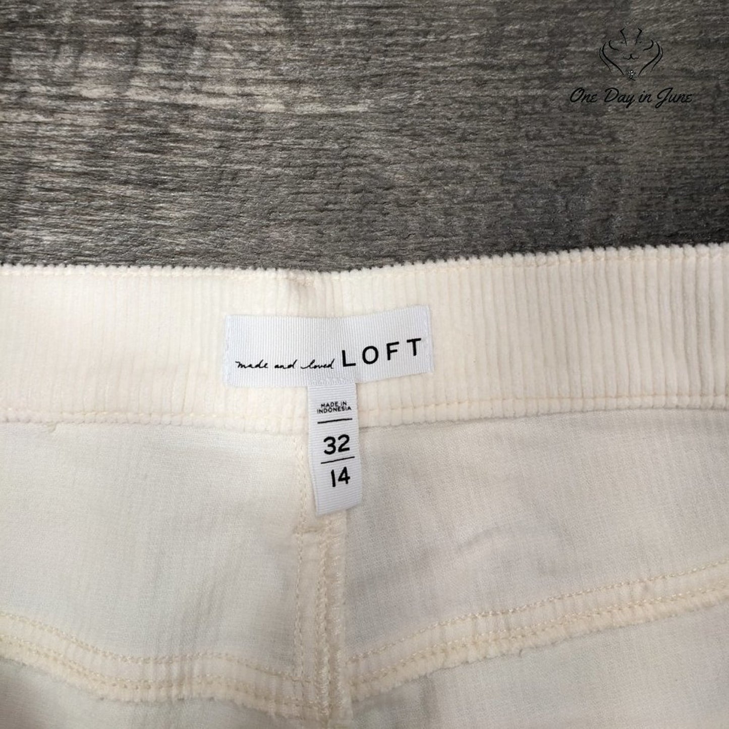 Loft Straight Leg Corduroy Pants Size 14
