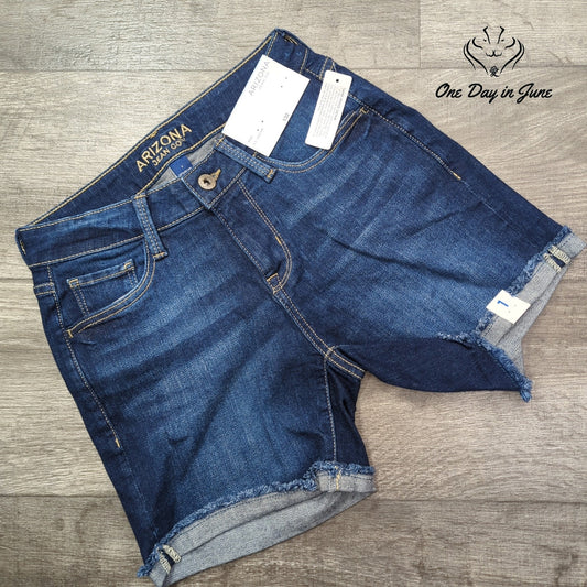 Arizona Jean Co. Juniors Midi 4.5" Denim Shorts Size 1