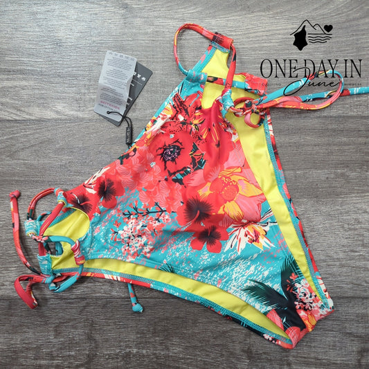 Relleciga High Cut Tie Side Bikini Bottom Size M