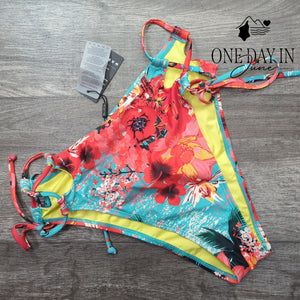 Relleciga High Cut Tie Side Bikini Bottom Size M