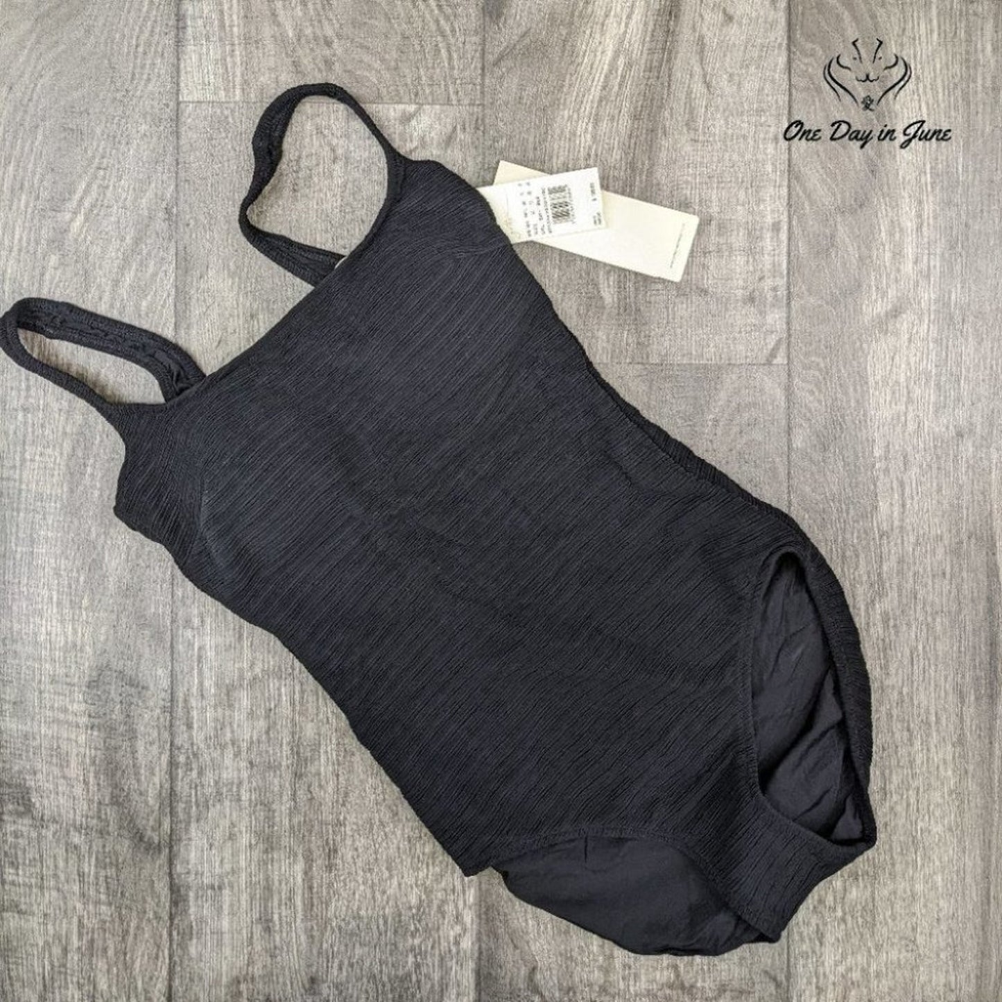 Gottex Deep Dive Square-Neck One-Piece Swimsuit Size 8