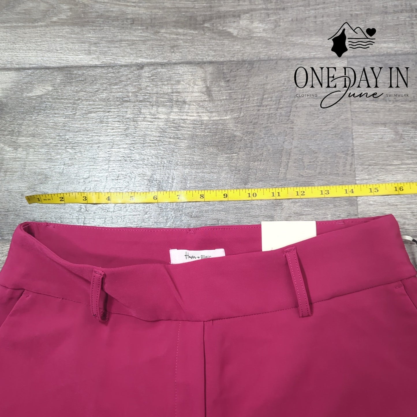 Haver & Blair Pull On Slim Leg Ankle Length Pants Size L