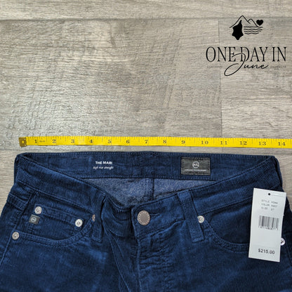 AG Adriano Goldschmied The Mari High Rise Straight Corduroy Pants NWT Size 4