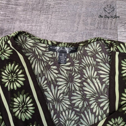 City Triangles Sleeveless Tie Floral Dress Size S