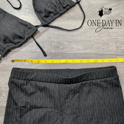 Aleumdr Adjustable Triangle Shorts Set Size M