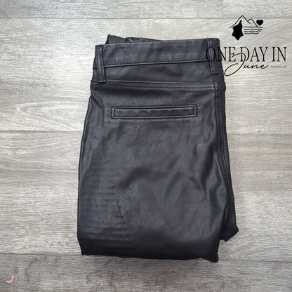 Silent Faux Leather Skinny Ankle Pants Size 27 (4)