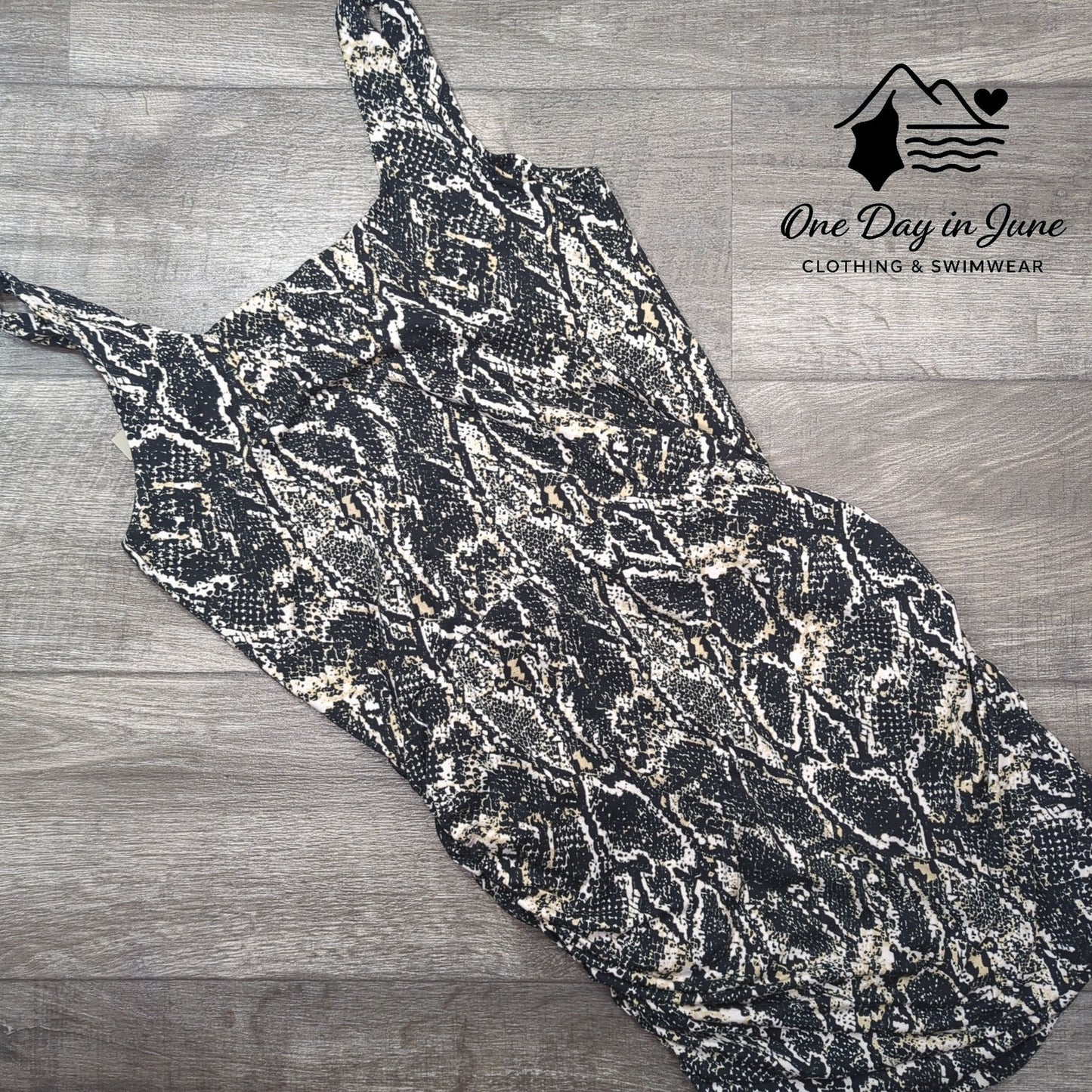 Tart Collection Snake Print Body Con Dress Size M