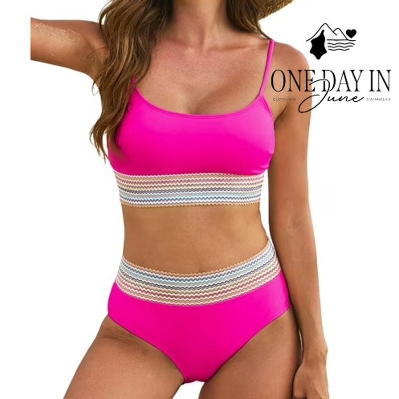 Blooming Jelly Crop Bikini Swimsuit Size M