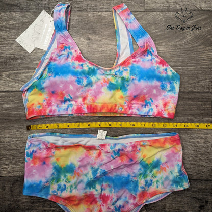 Largeberry Crop Top Bikini Swimsuit Size L