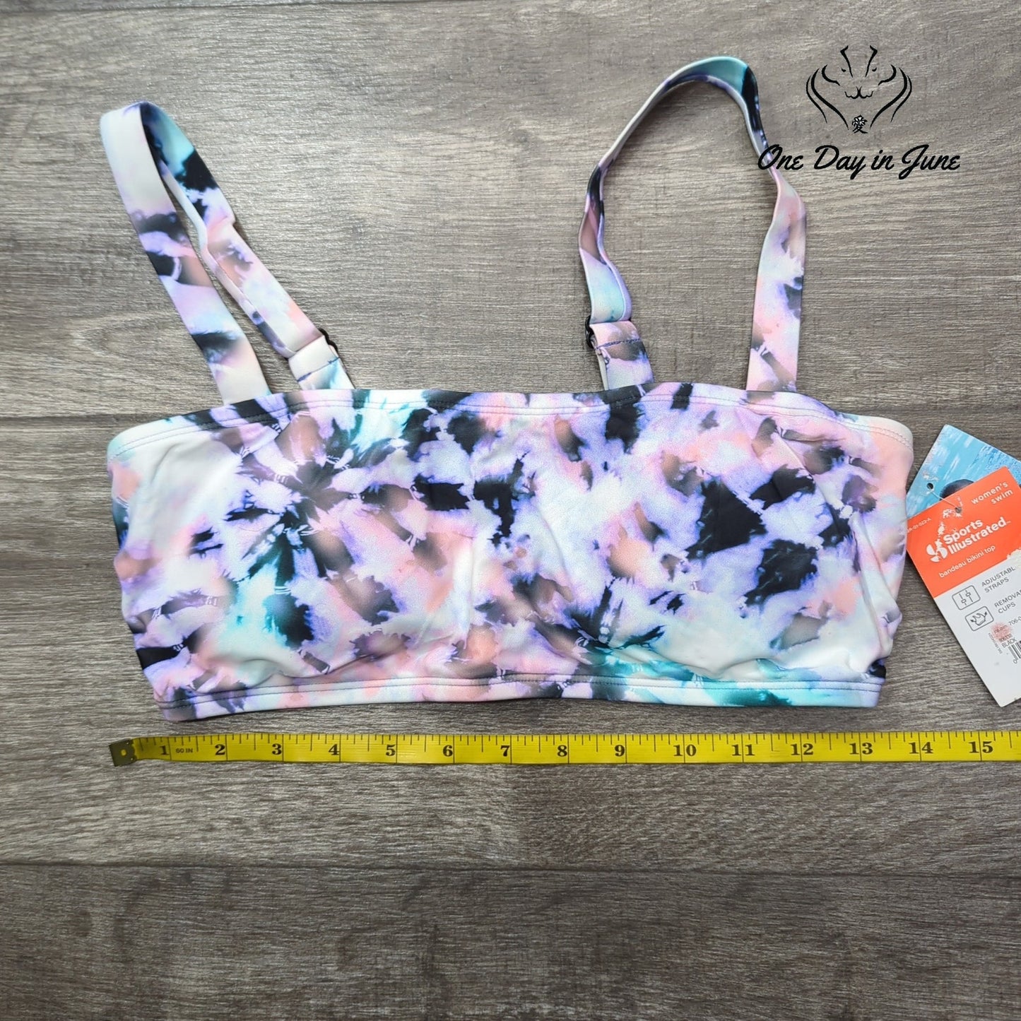 Sports Illustrated Missy Franklin Bandeau Bikini Top Size M