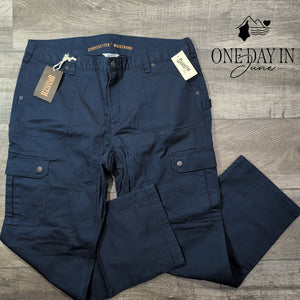 Duluth Trading DuluthFlex Fire Hose Cargo Work Pants Navy NWT Size 16