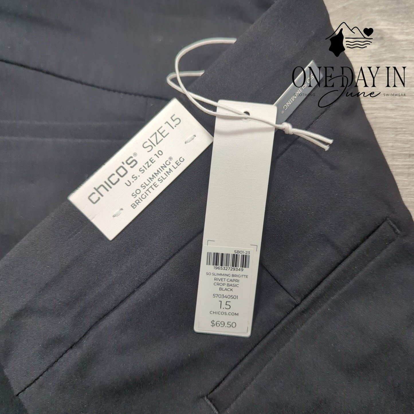 Chico's Bridgette Slim Leg Crop Pants Size Chico's 1.5 (10)