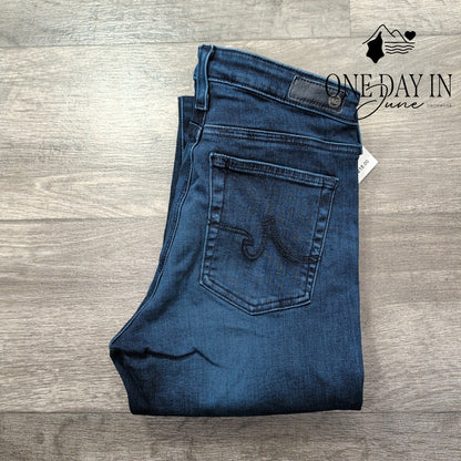 AG Adriano Goldschmied Jeans Straight Leg Dark Wash Stretch NWT $215 Size 4 (27)