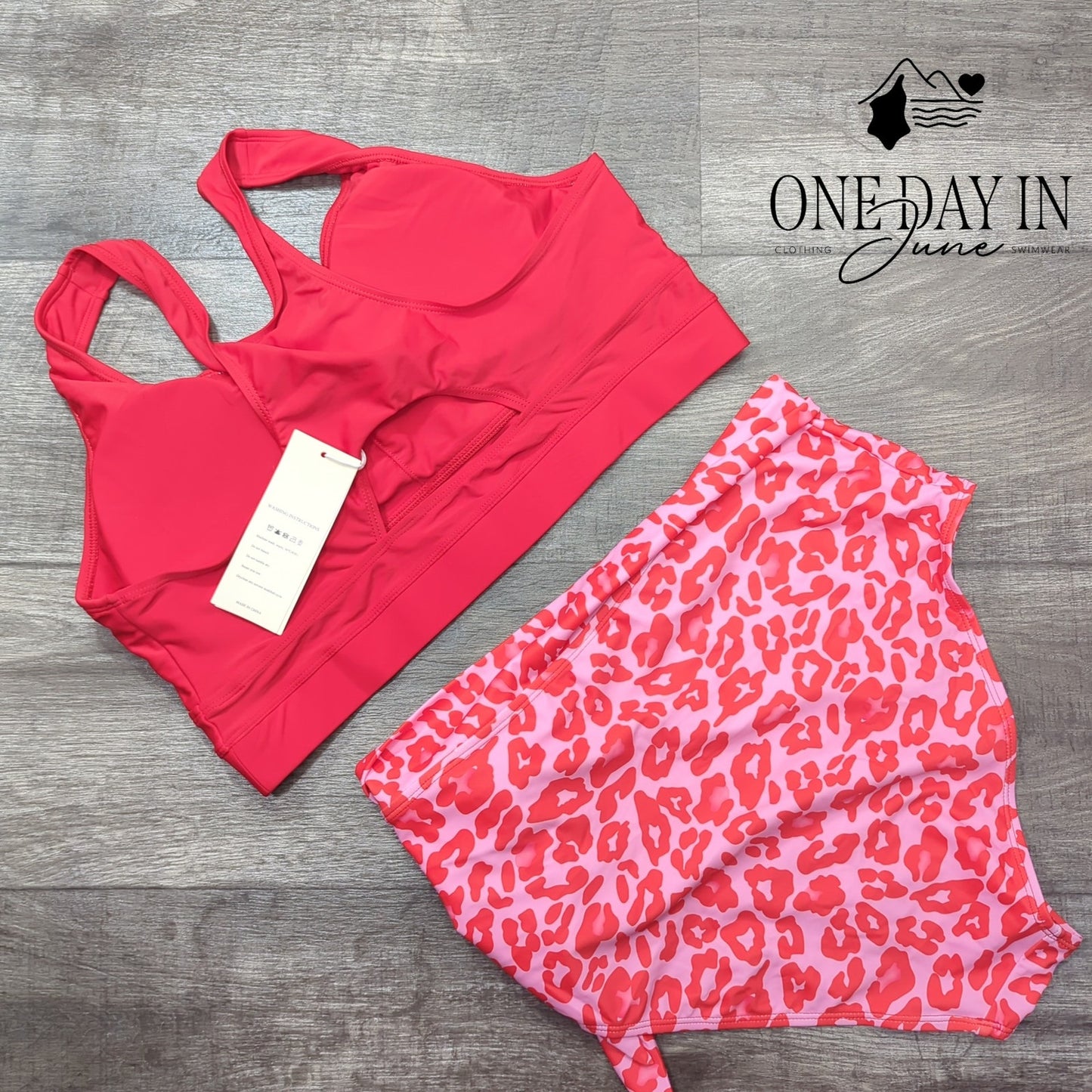 Dokotoo Crop Top High Waist Bikini Swimsuit Size XL