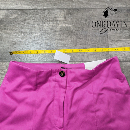 Ann Taylor High Rise Linen Crop Pants Size 6