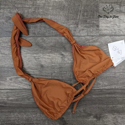 Vicious Young Babes Knotted Halter Bikini Top Size M