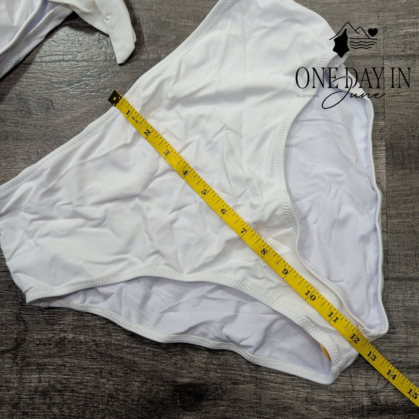 Honlyps Knot Front High Waist Bikini Swimsuit Size L