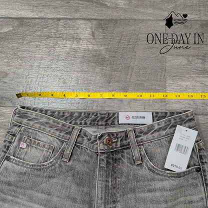 AG Adriano Goldschmied AG-ED Straight Leg Jeans Gray Vintage Wash NWT Size 4 (27