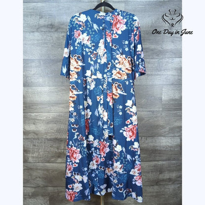 Sheilay Plus Size Short Sleeve Dress Size 3X