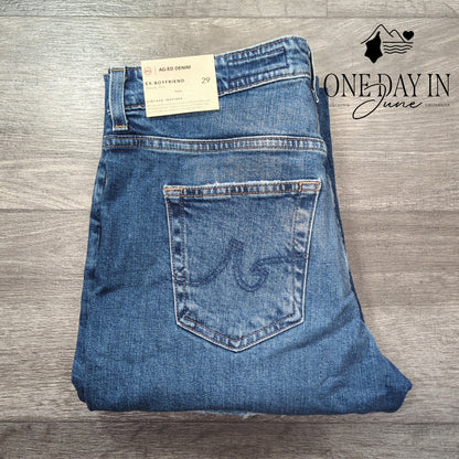 AG Adriano Goldschmied Ex-Boyfriend Slouchy Slim Jeans Blue NWT Size 8 (29)