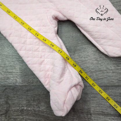 Carters Baby Girls Quilted Hooded Pram One Piece Pink Sherpa Lined NWT Size 6M