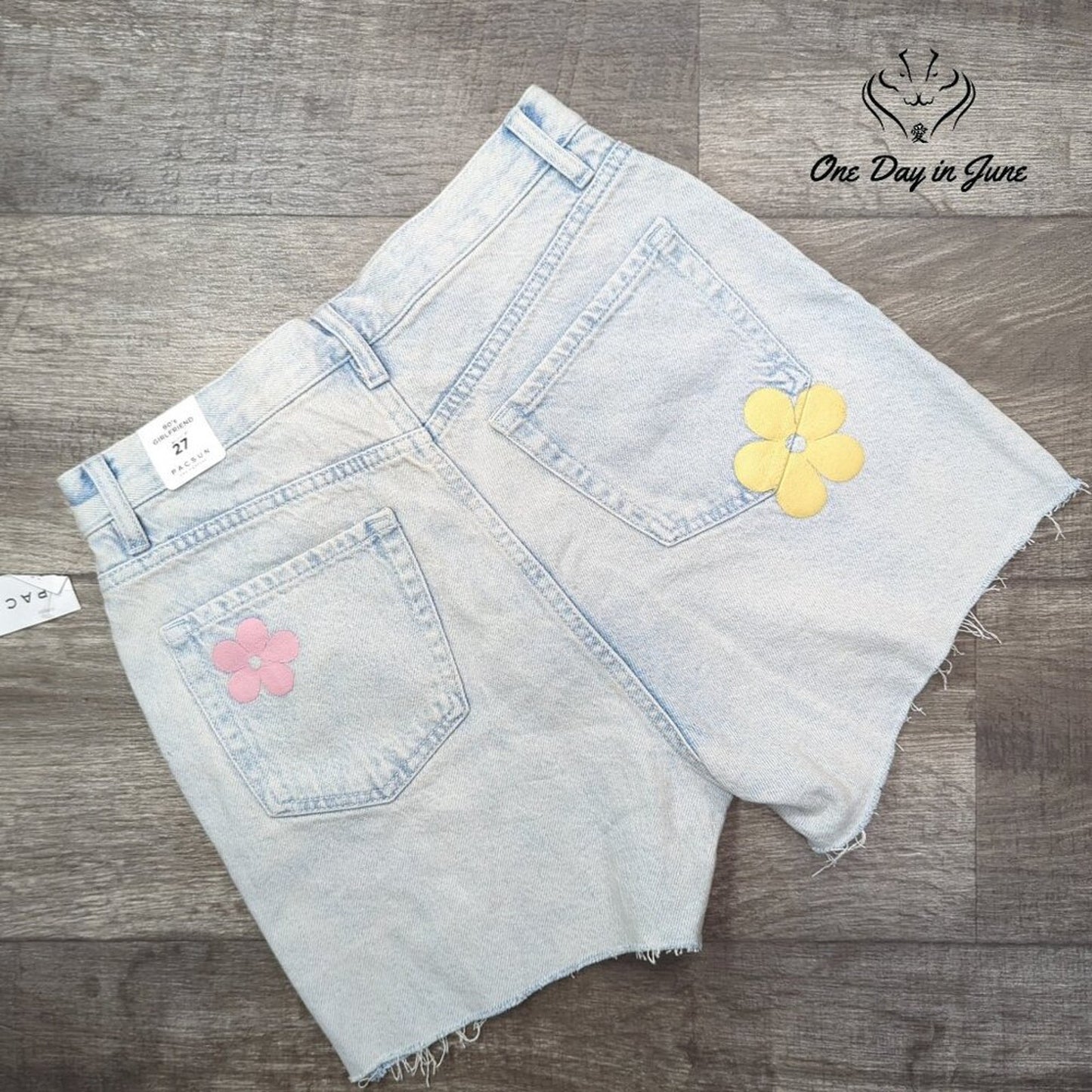 Pacsun 90's Girlfriend Denim Shorts Size 27 (4)
