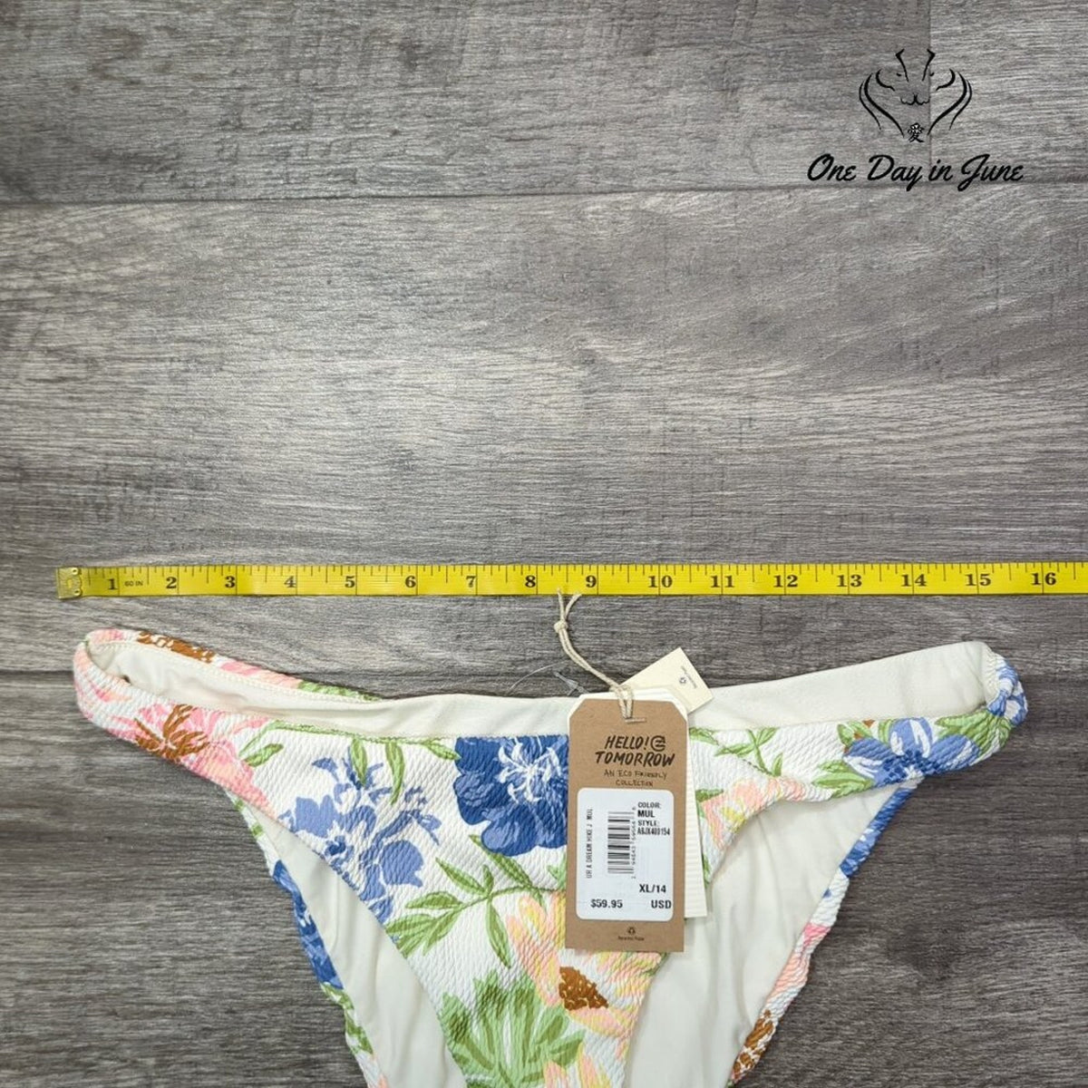 Billabong UR A Dream Hike Bikini Bottom Size XL