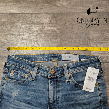 AG Adriano Goldschmied The Middi Ankle Jeans Distressed NWT Size 4 (27)