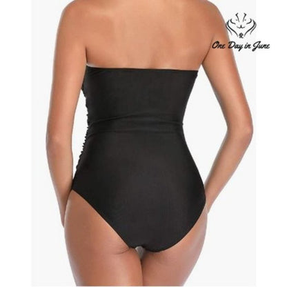 Smismivo Ruched One Piece Swimsuit Size S