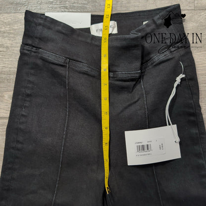 Frame Jetset Crop High Rise Mini Bootcut Jeans Black NWT Size 0