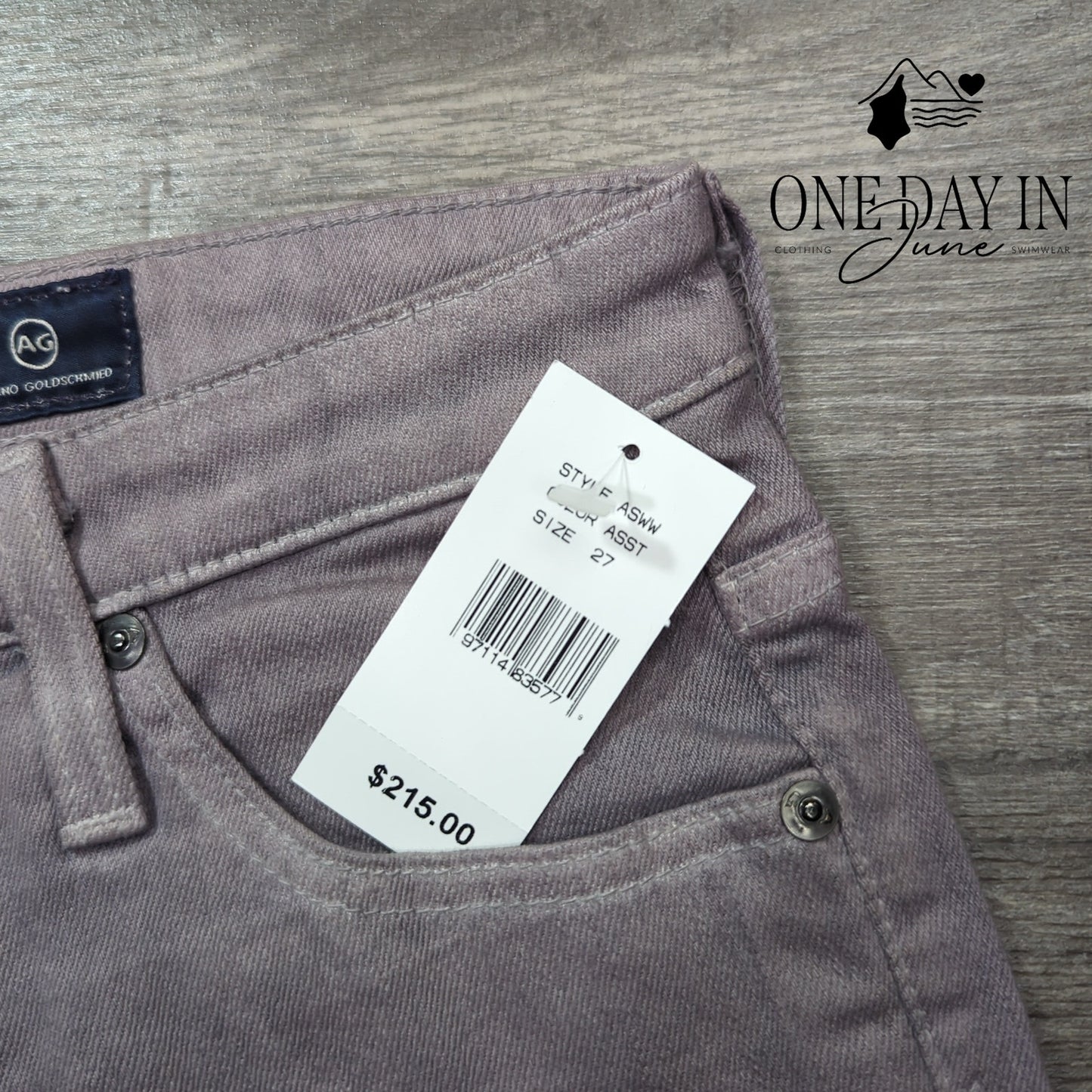 AG Adriano Goldschmied Regular Fit Straight Leg Mid Rise Jeans Size 27 (4)