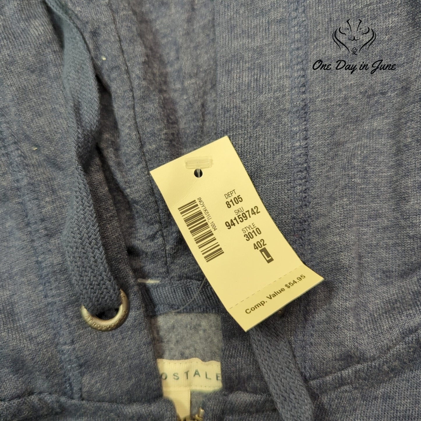 Aeropostale Full Zip Hoodie Size L