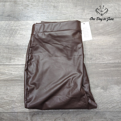 Eloquii Faux Leather Pull On Slim Pants Size 14