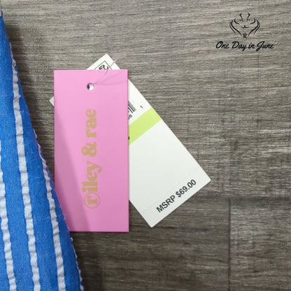 Riley & Rae Striped Mini Skirt Size 4