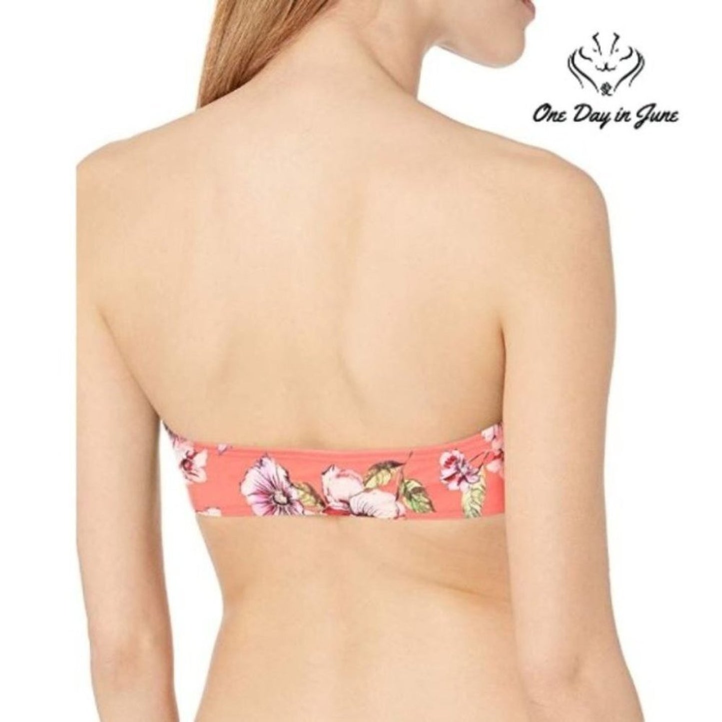 Vicious Young Babes V Wire Bandeau Bikini Top Swimsuit Size M