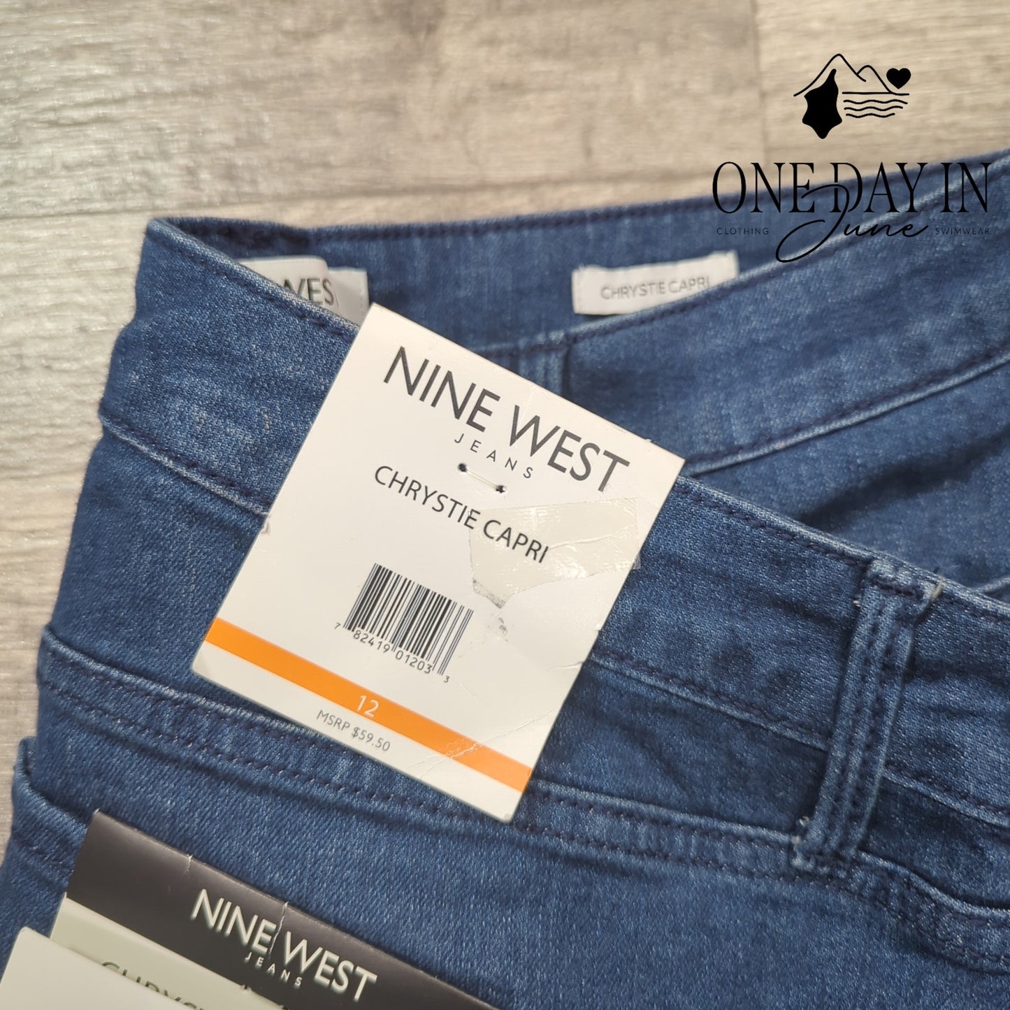 Nine West Chrystie Capri Jeans Size 12
