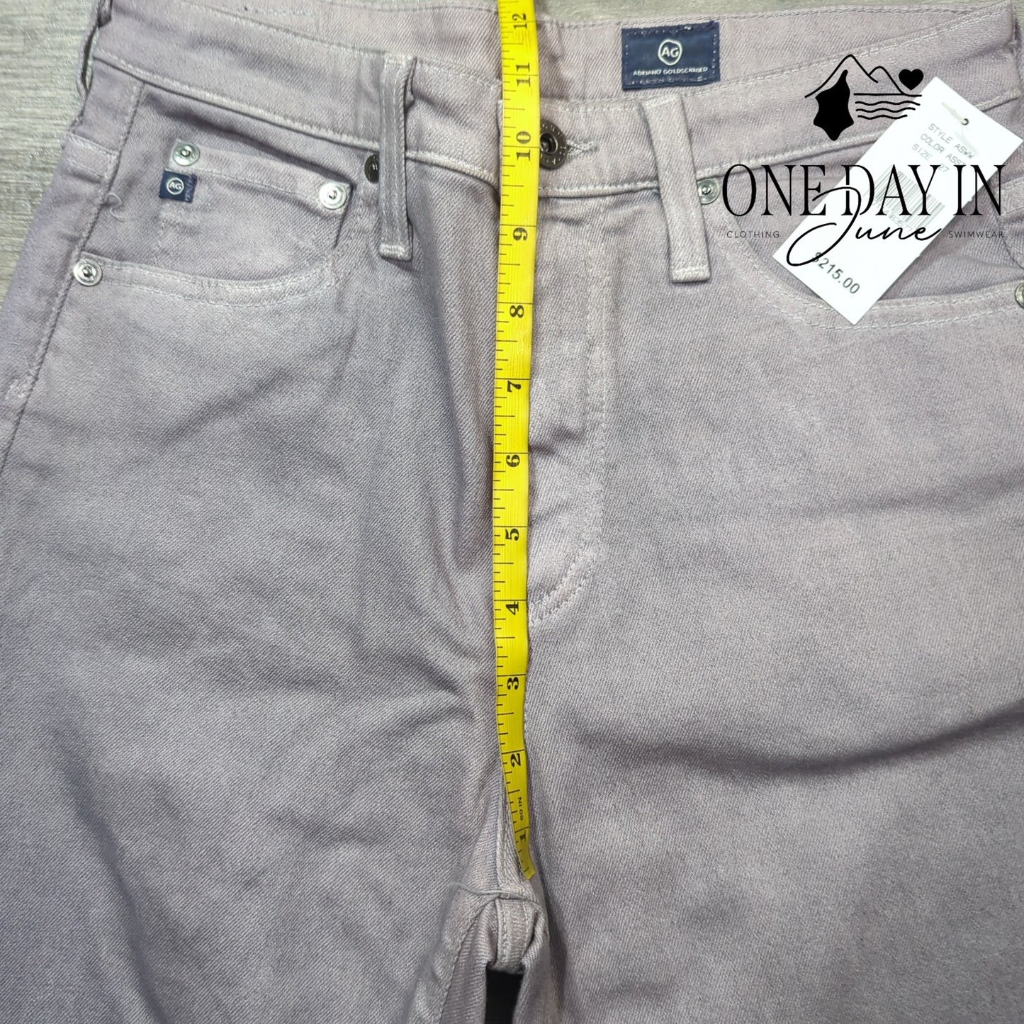 AG Adriano Goldschmied Regular Fit Straight Leg Mid Rise Jeans Size 27 (4)