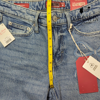 Lucky Brand The Baggy Bow Down Wash Jeans Size 0 (25)