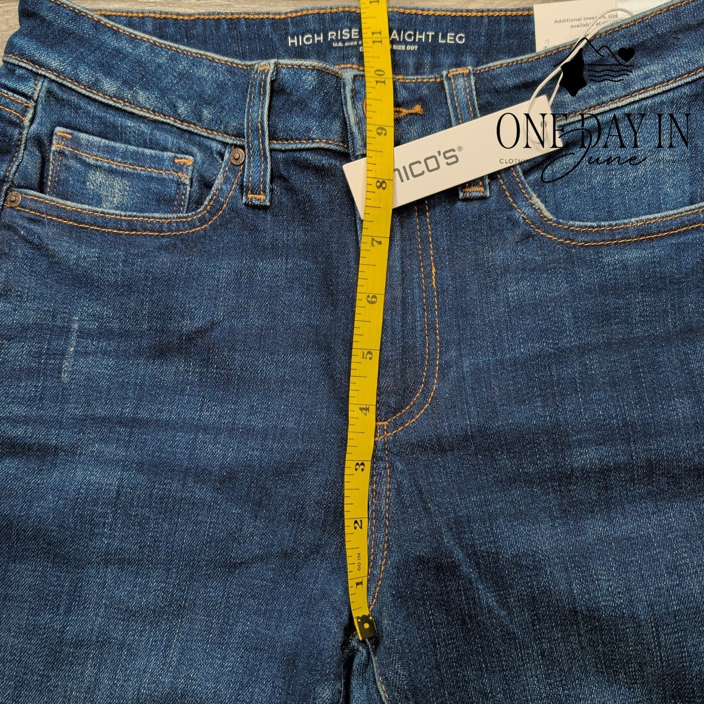 Chico's High Rise Straight Leg Jeans Size Chico's 00T (2T)