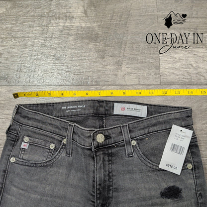 AG Adriano Goldschmied Legging Ankle Jeans Distressed Skinny NWT $215 Size 4 (27
