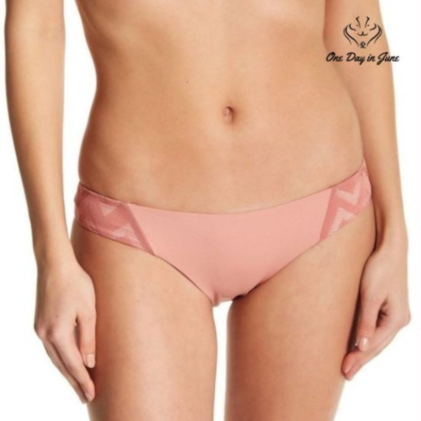 Tavik Byrdie Textured Chevron Bikini Bottom Size S